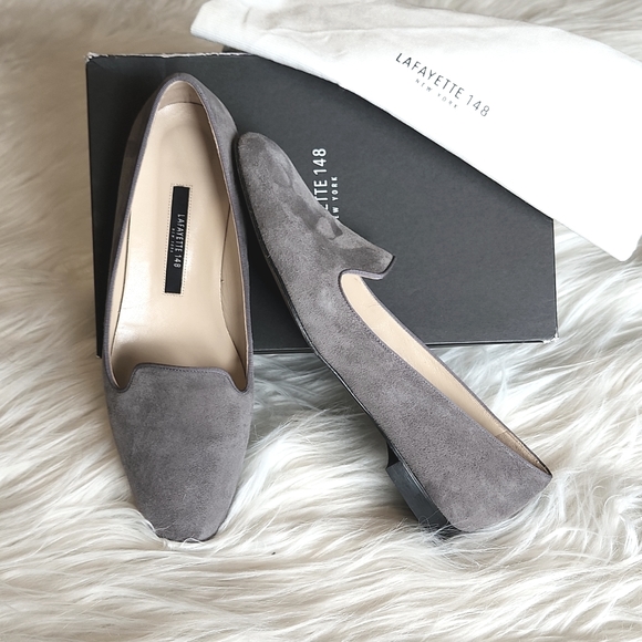 Lafayette 148 New York 'Siena' suede loafer 39 - Picture 1 of 16